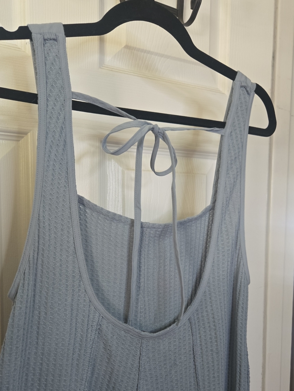 Zenana Outfitters Light Blue Sleeveless Wide-Leg Jumpsuit - Picture 4 of 4
